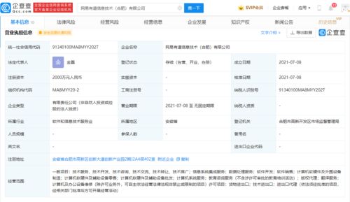 网易有道在合肥成立新公司，注册资本2000万元，聚焦信息系统集成服务